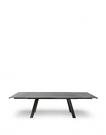 Стол обеденный раздвижной Alexander (черный/серый) 200/300см