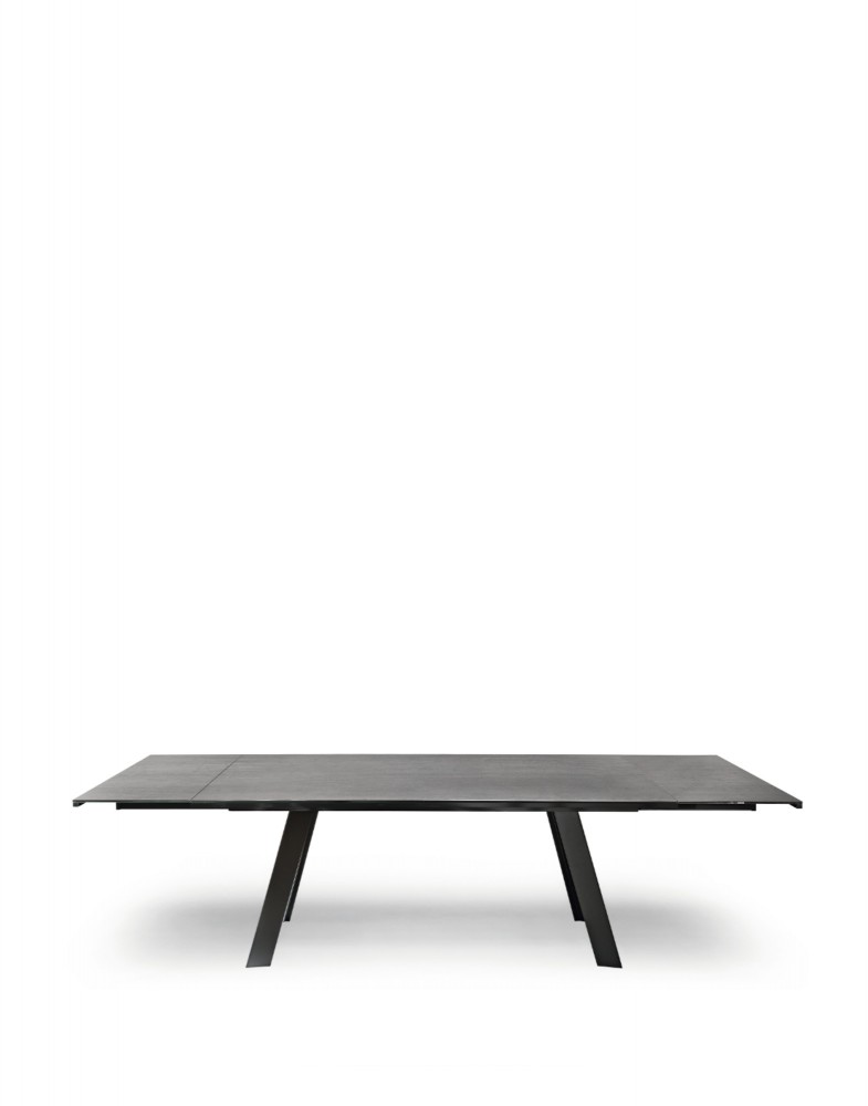 Стол обеденный раздвижной Alexander (черный/серый) 200/300см