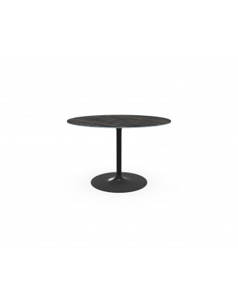 Стол Infinity (черный матовый керамогранит/черный) 120см